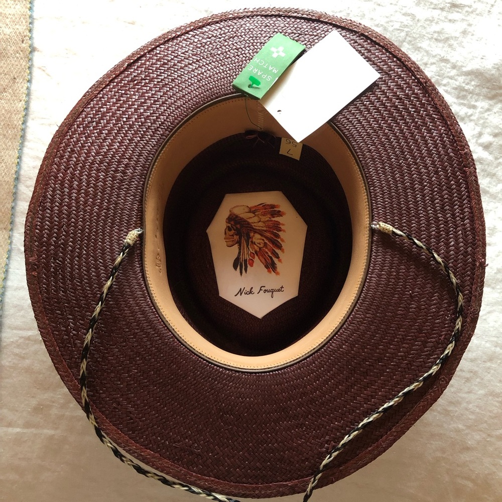 NWT Nick Fouquet Straw Tassel Hat 56/7